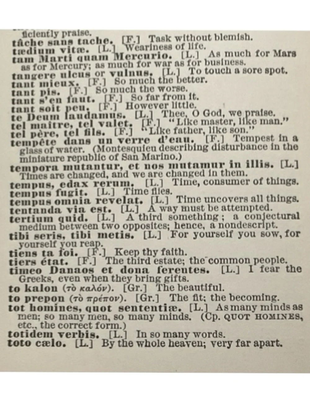 Foreign Phrases in Daily Use - Vintage 1917 Book